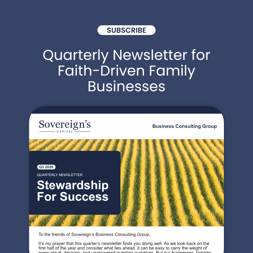 Quarterly newsletter email subscription campaign graphic